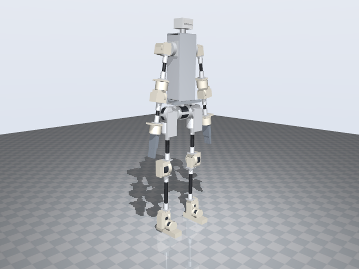 MuJoCo frame: v2 standing